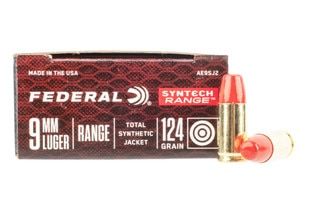 Federal Syntech Range 9mm ammo with 124 grain total synthetic jacket